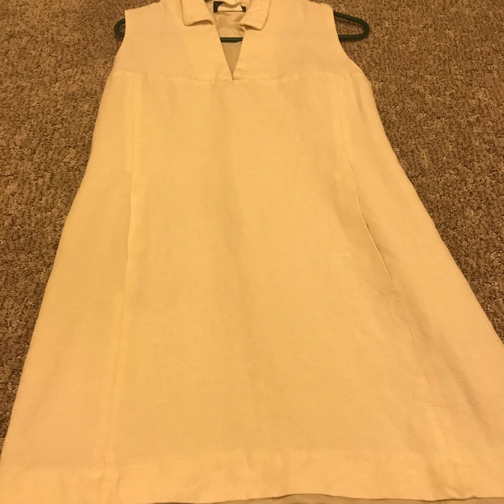 Ivory Linen Summer Dress
